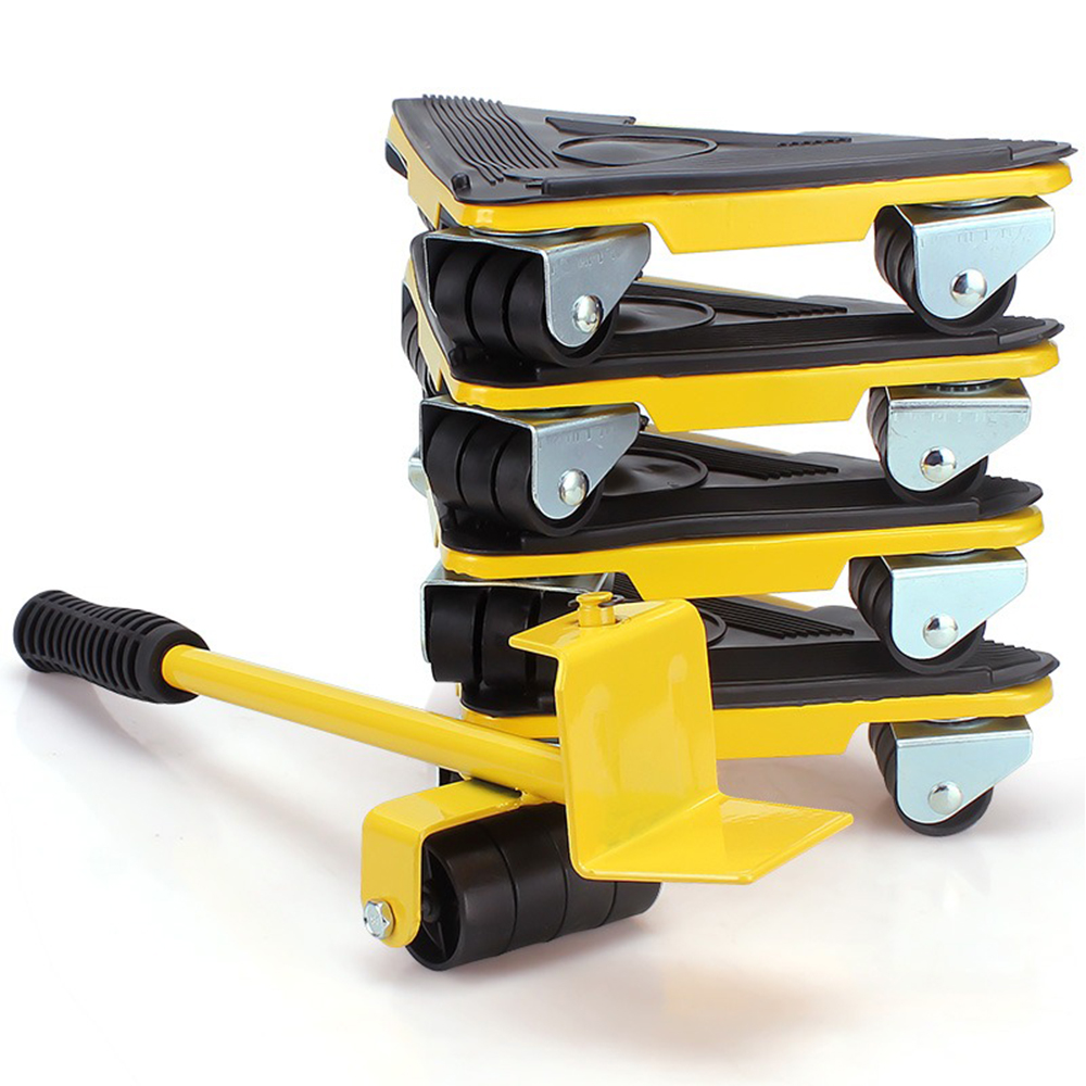 360&deg; omnidirectional wheels, 5-piece moving set, heavy-duty moving machine, furniture moving pad, casters, mover, super labor-saving moving machine., , large