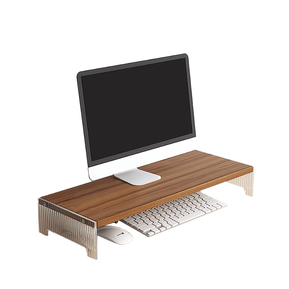 【上手家居】壓克力螢幕增高架-50cm 原木色 50cm(電腦增高架/電腦螢幕架/桌面增高架), , large