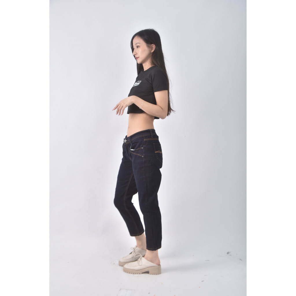 (XL) newlover industry丹寧牛仔棉質純棉藍色長褲二手衣, , large