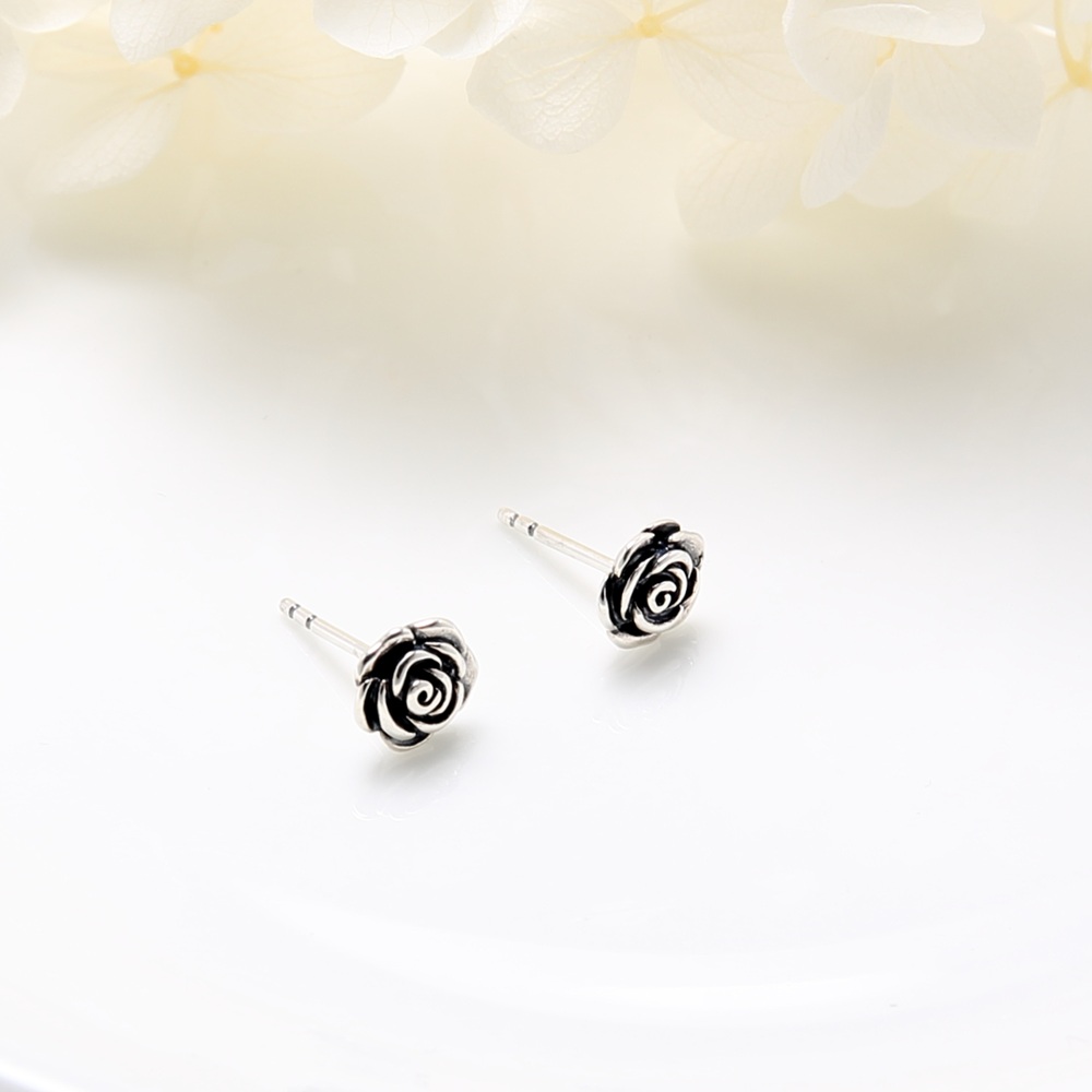 【Angel & Me】Le Petit Prince Rose s925 sterling silver earrings birthday gift, , large