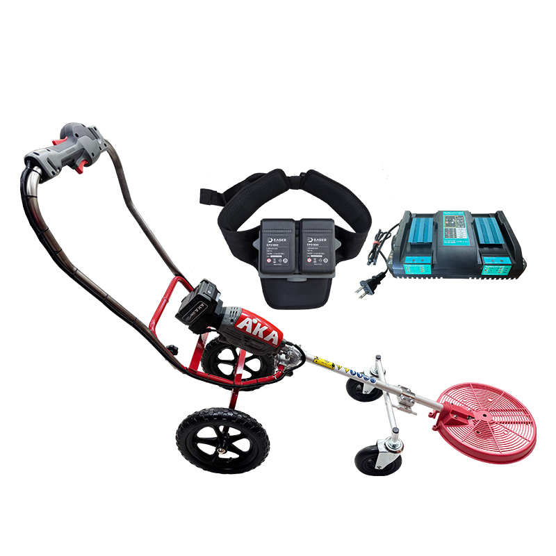【源泰農業】AKA電動手推割草機20Vx2割草幫手 除草機-腰包式電池組, , large