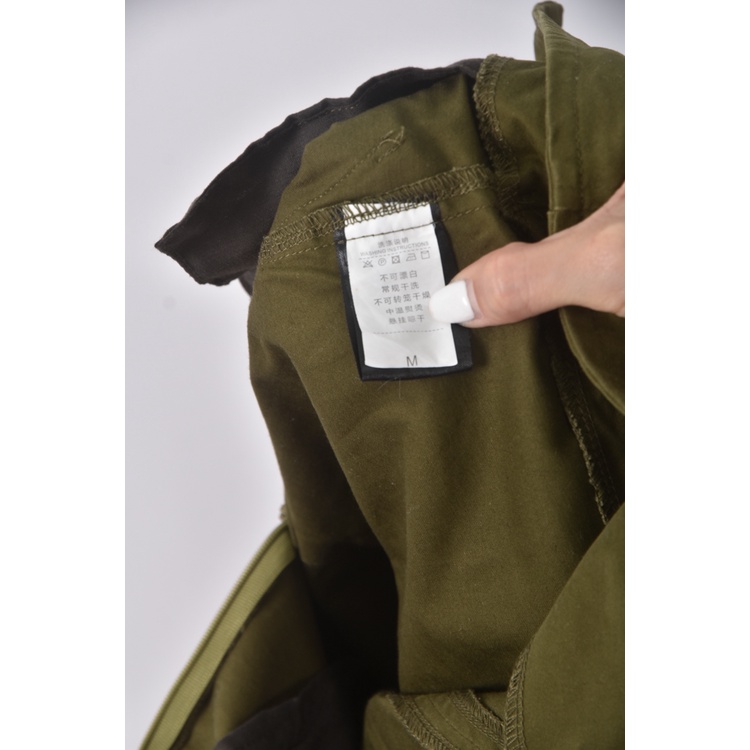 (M) 質感開岔綠色長裙二手衣, , large