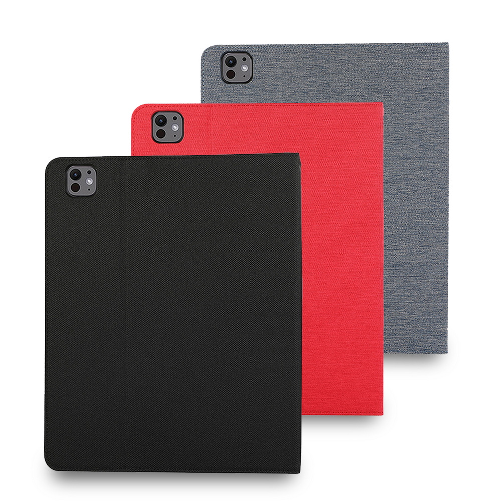 [LA131 Exquisite Fabric Texture Style] iPad Air 13-inch 2024 Tablet Protective Case (Built-in Pencil Holder Auto Sleep/Wake), , large