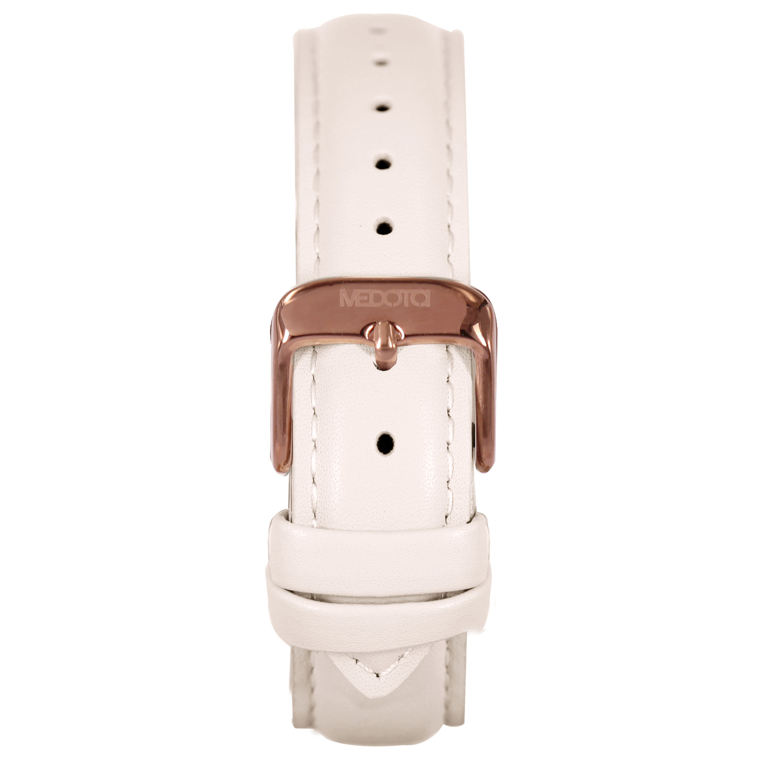 [MEDOTA] Autm series minimalist beige leather strap ladies watch / AT-9601, , large