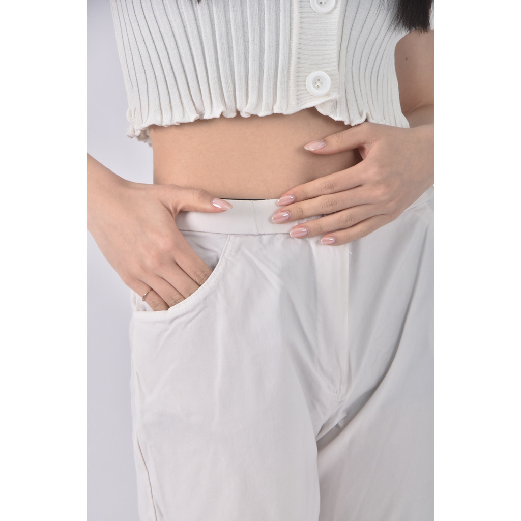 (XL) 寬版杏色長褲二手衣, , large