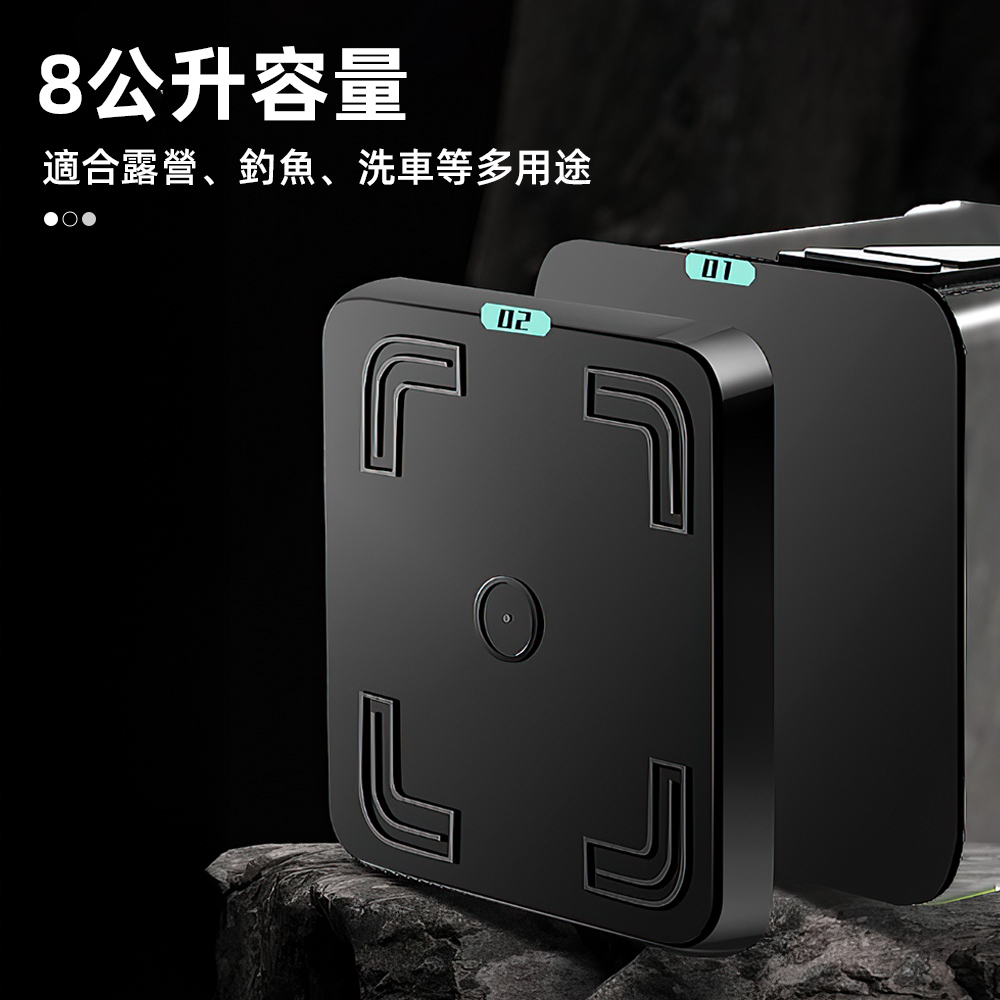 【上手家居】透明折疊取水桶-8L 8L桶+打水繩(折疊水桶/活餌桶/誘餌桶/摺疊水桶/露營水桶/活魚桶/釣魚桶), , large