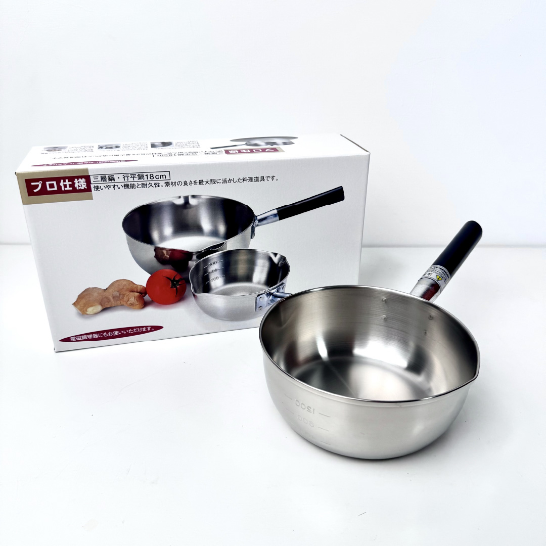 Professional Grade 3-Ply Stainless Steel Yukihira Pot, , large