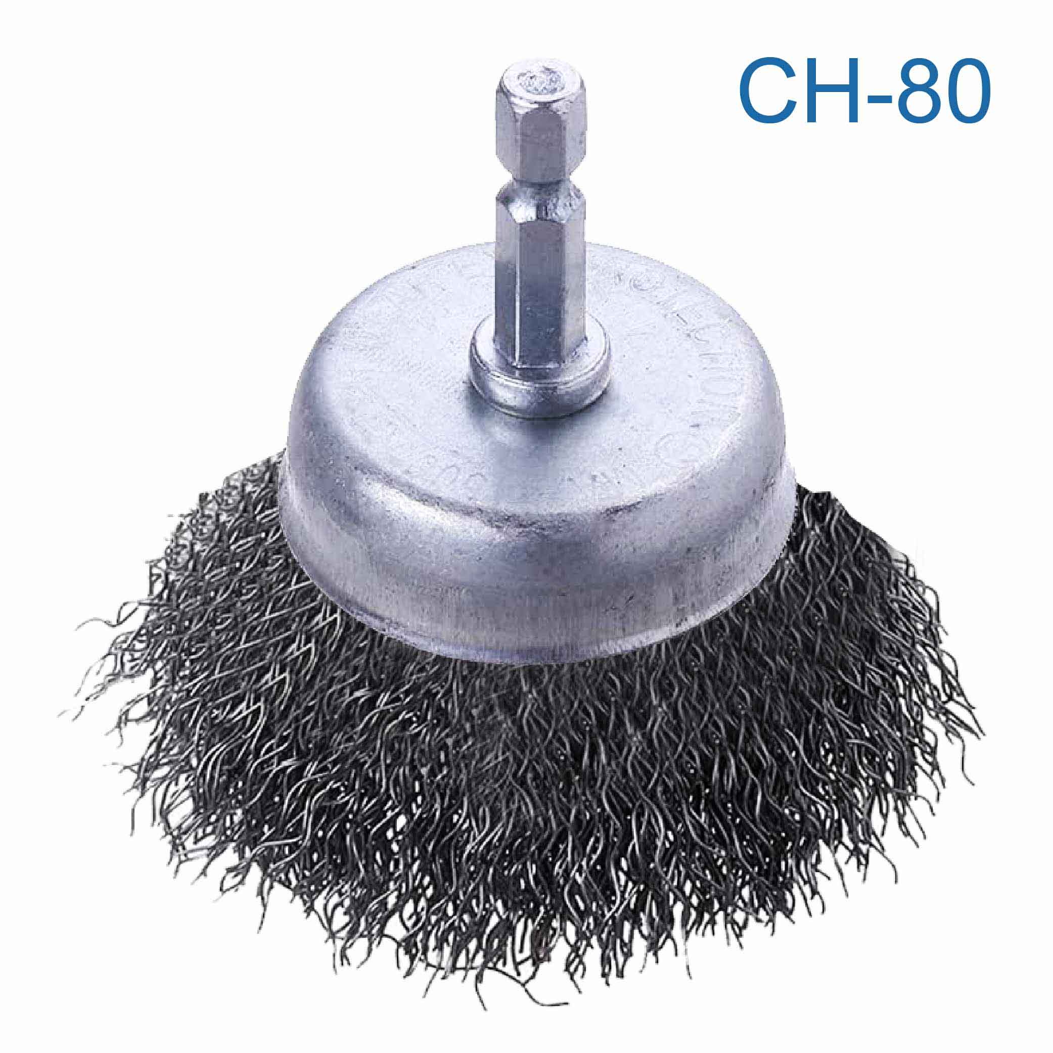 鉅玉經典｜Hexagonal handle wire brush, bowl-shaped with handle CH-80, , large