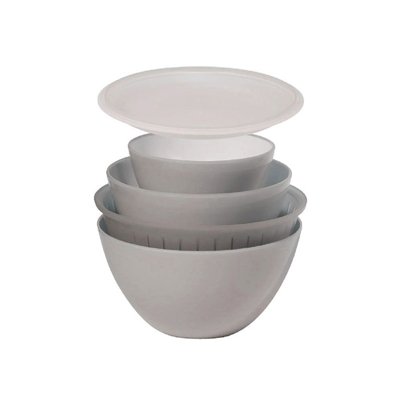 ANTIBACTERIAL HEAT-RESISTANT BOWL&COLANDER 5PCS/SET, , large