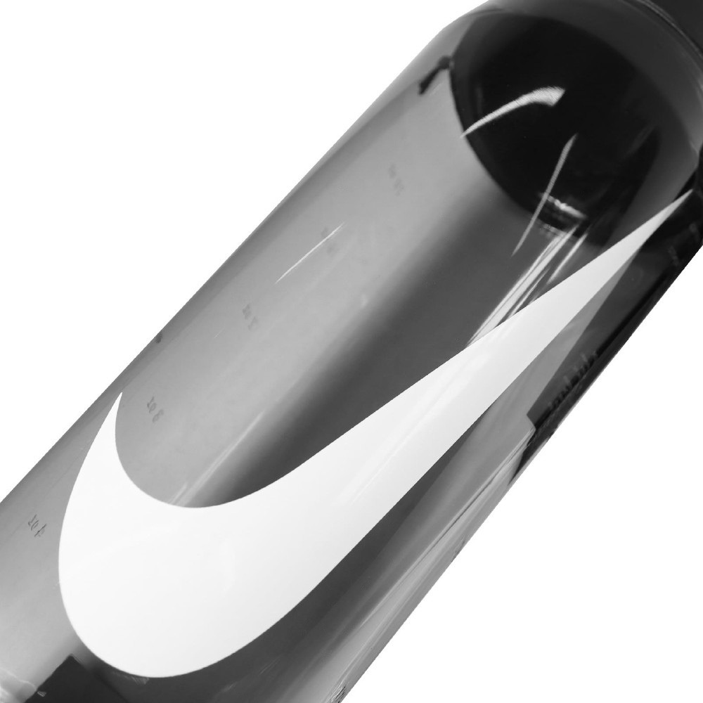 NIKE 旋蓋式水壺 24OZ/709ml 運動水壺 隨身杯 水瓶 TRITAN材質 便攜 人體工學 手柄 寬口 透明黑, , large