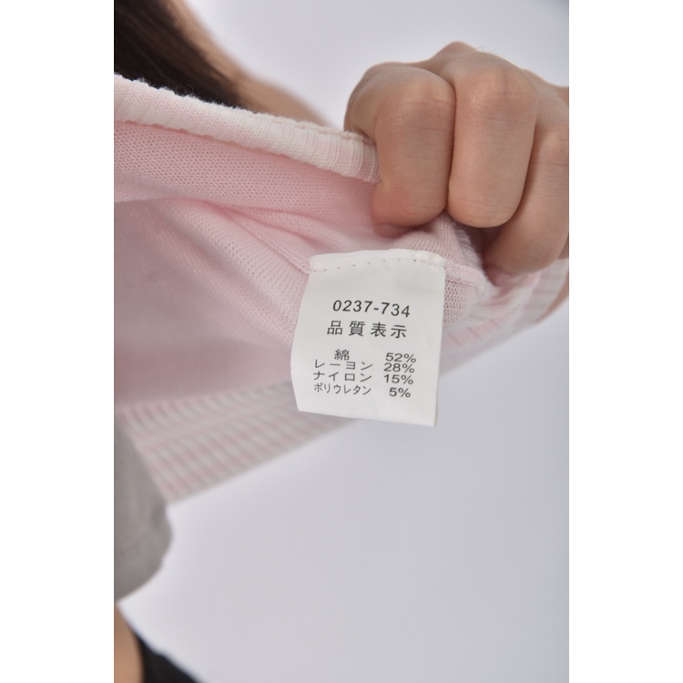 (S) r f質感修身短版棉質V領粉色外套二手衣, , large