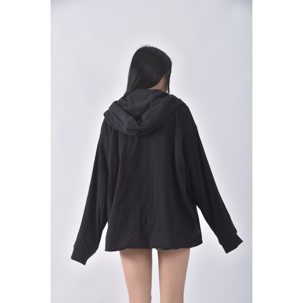 (2XL) uniqlo運動素面黑色外套二手衣, , large