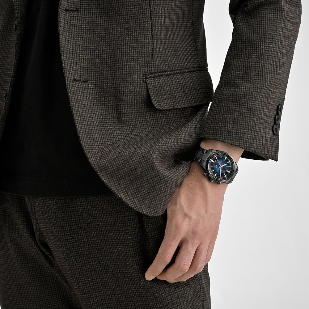 CITIZEN 星辰 100週年限量宇宙幻彩 鈦金屬光動能電波手錶 AT8286-65E, , large