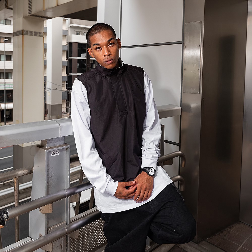 CASIO 卡西歐 G-SHOCK 黑白經典八角雙顯手錶 GA-2100WD-1A, , large