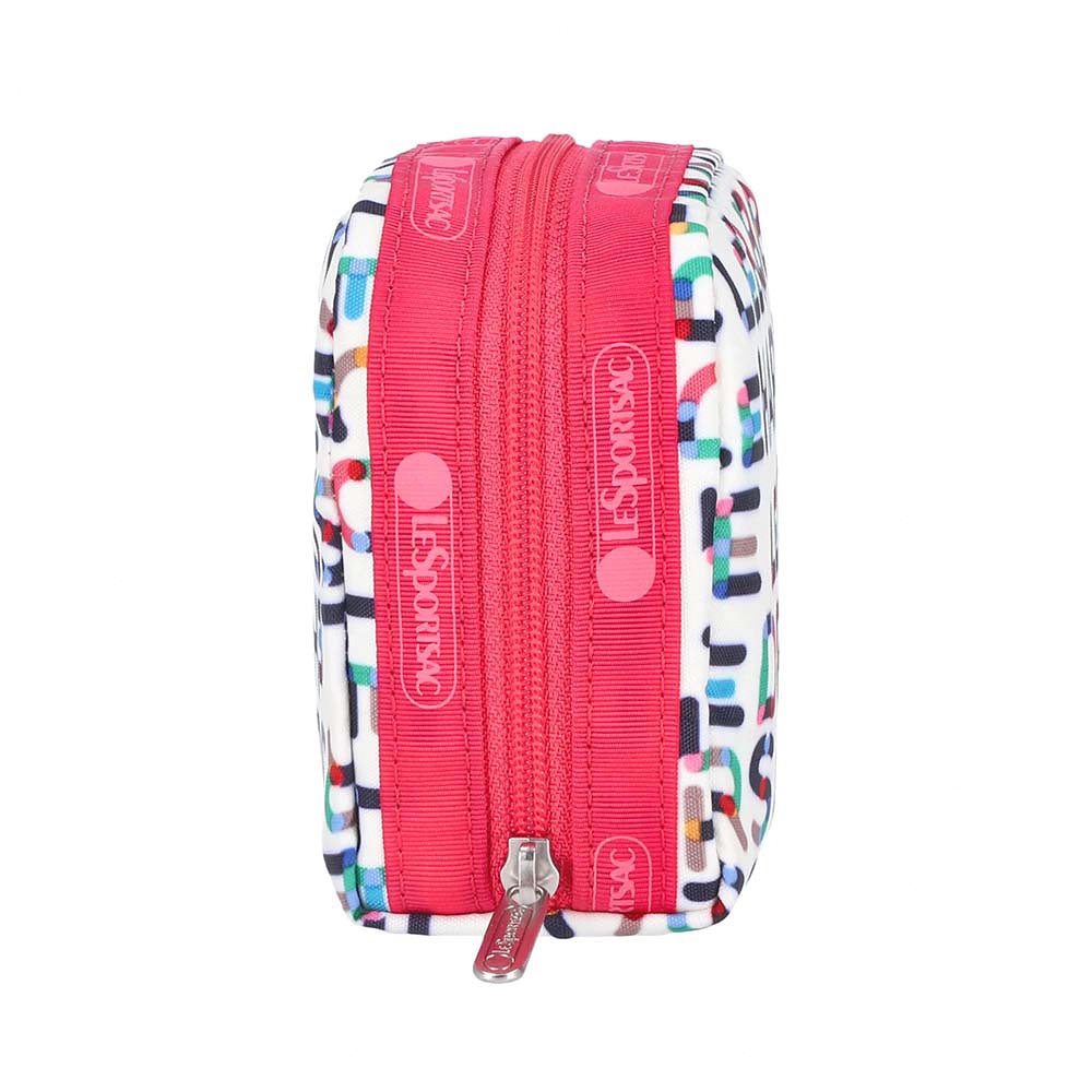 |快速出貨|Lesportsac Square Cosmetic 立體方形化妝包/ 趣味字母, , large