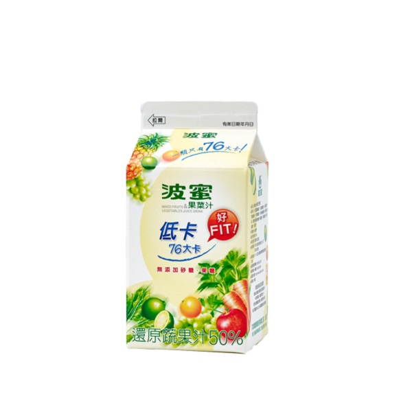 波蜜低卡果菜汁400ml, , large