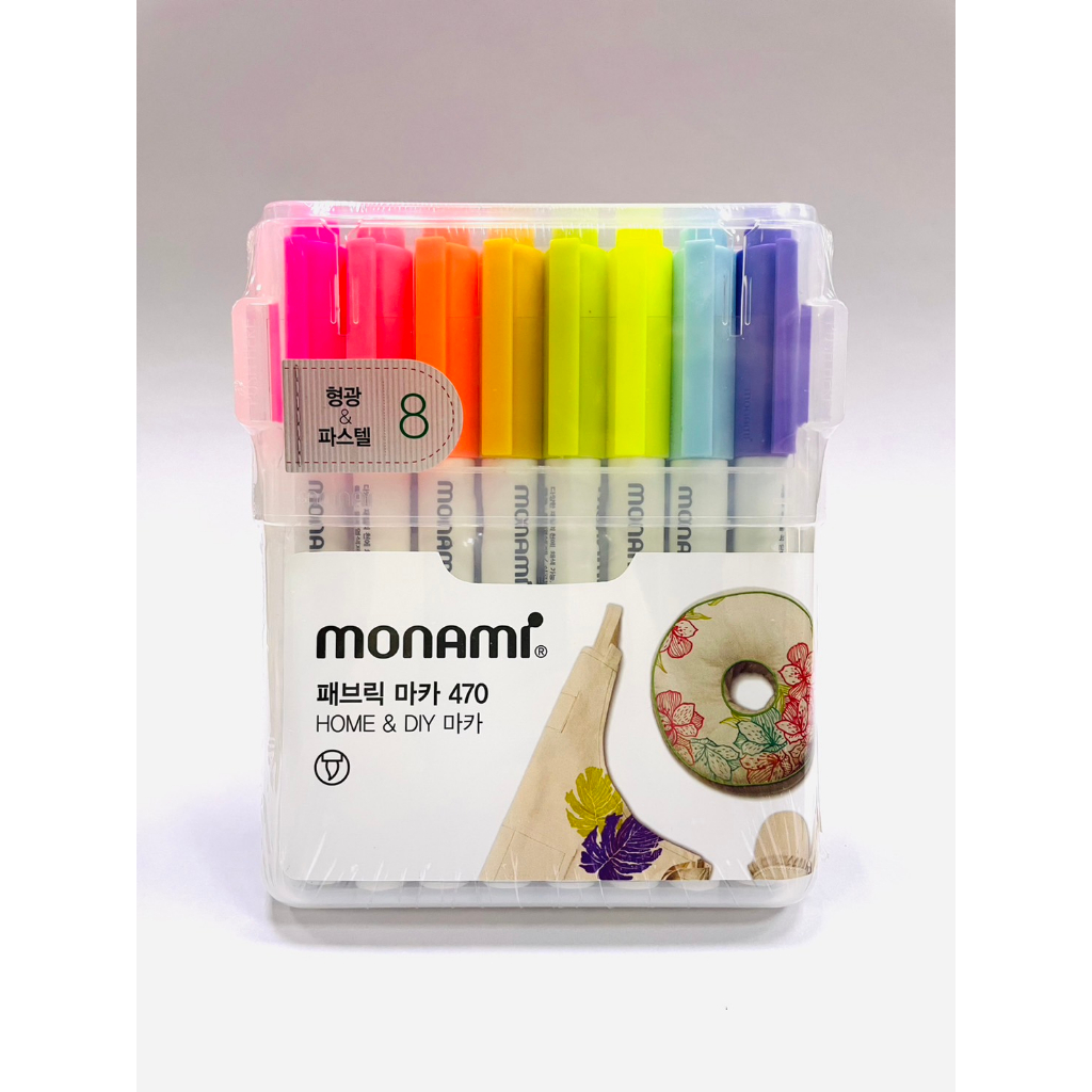 AP普思 MONAMI 布料彩繪筆/軟毛-8色組(G0047008), , large