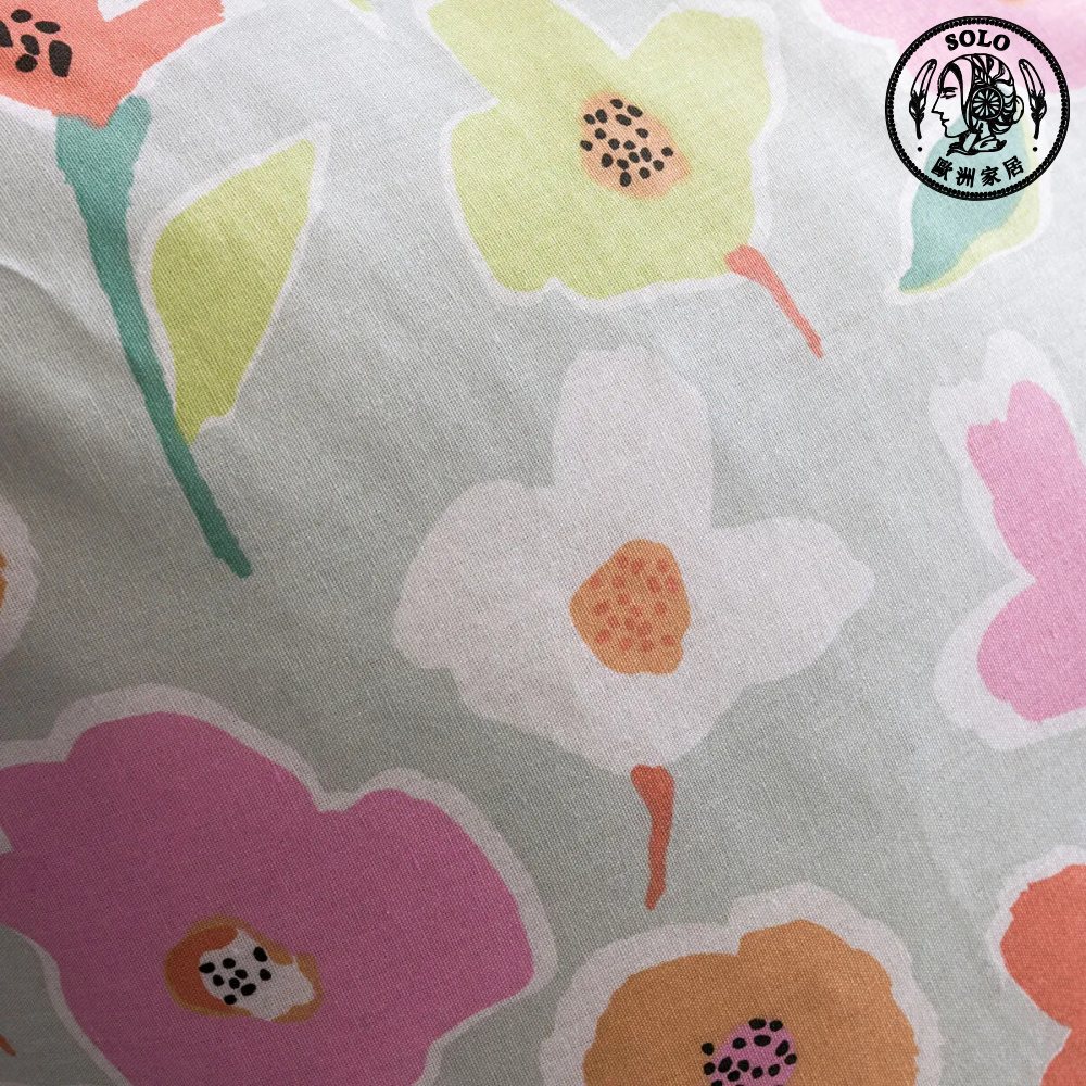 【SOLO Vintage】LCW Home Spring Flower Double Bed Duvet Cover Pillow Set 100% Cotton Made in Turkey, , large