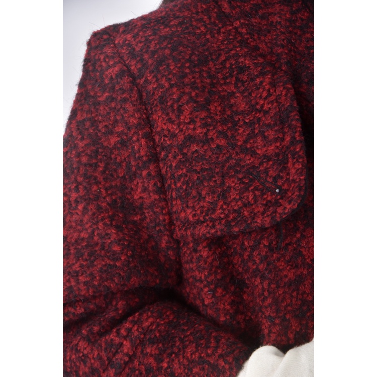 (M) we me質感羊毛紅色外套二手衣, , large