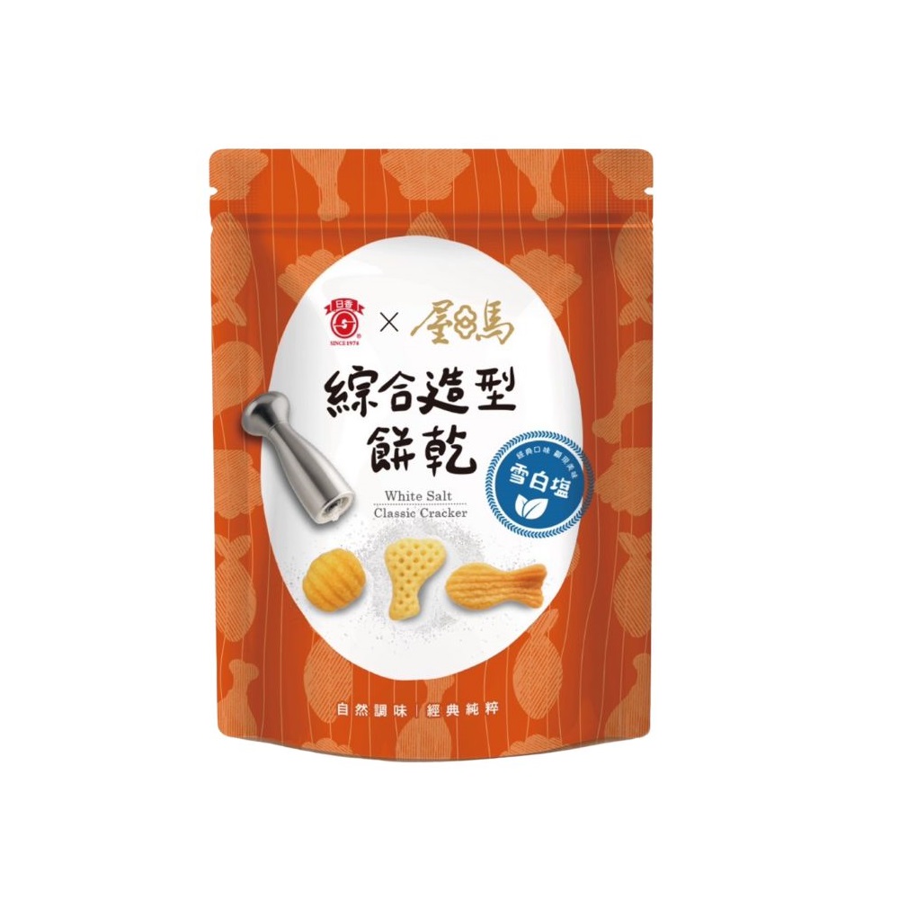 日香X屋馬雪白鹽綜合造型餅乾, , large