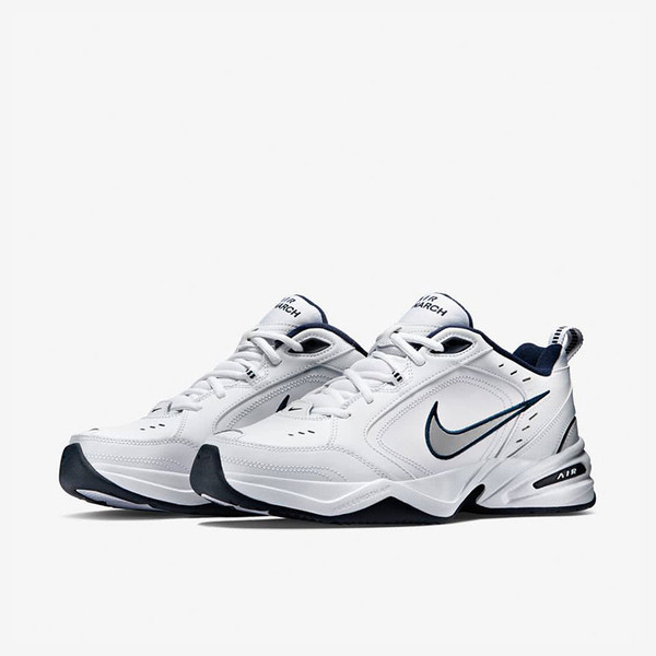 Nike Air Monarch IV 男鞋 多功能 訓練 白 深藍 [415445-102], , large