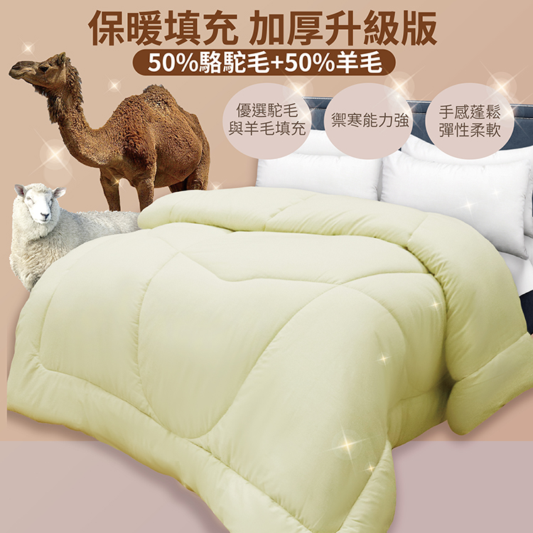 駱駝羊毛絨被, , large