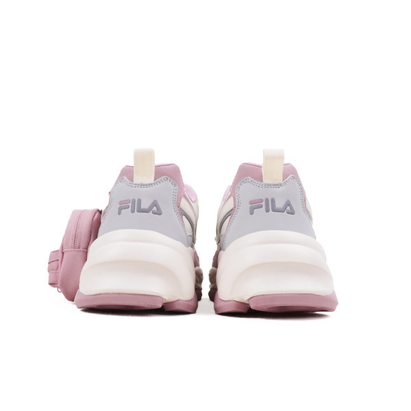 Kixpress-Fila Tassel 女 休閒鞋 運動 復古 老爹鞋 流蘇 小書包吊飾 穿搭 米白 粉紫 [5-J318Y-754], , large