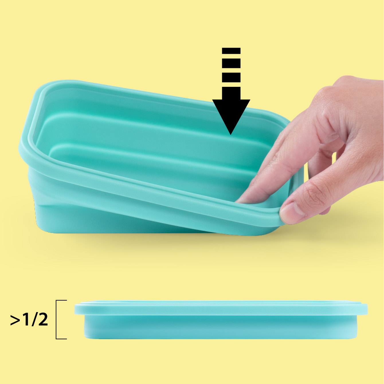 Silicone Foldable Food Container-PIK-12, , large