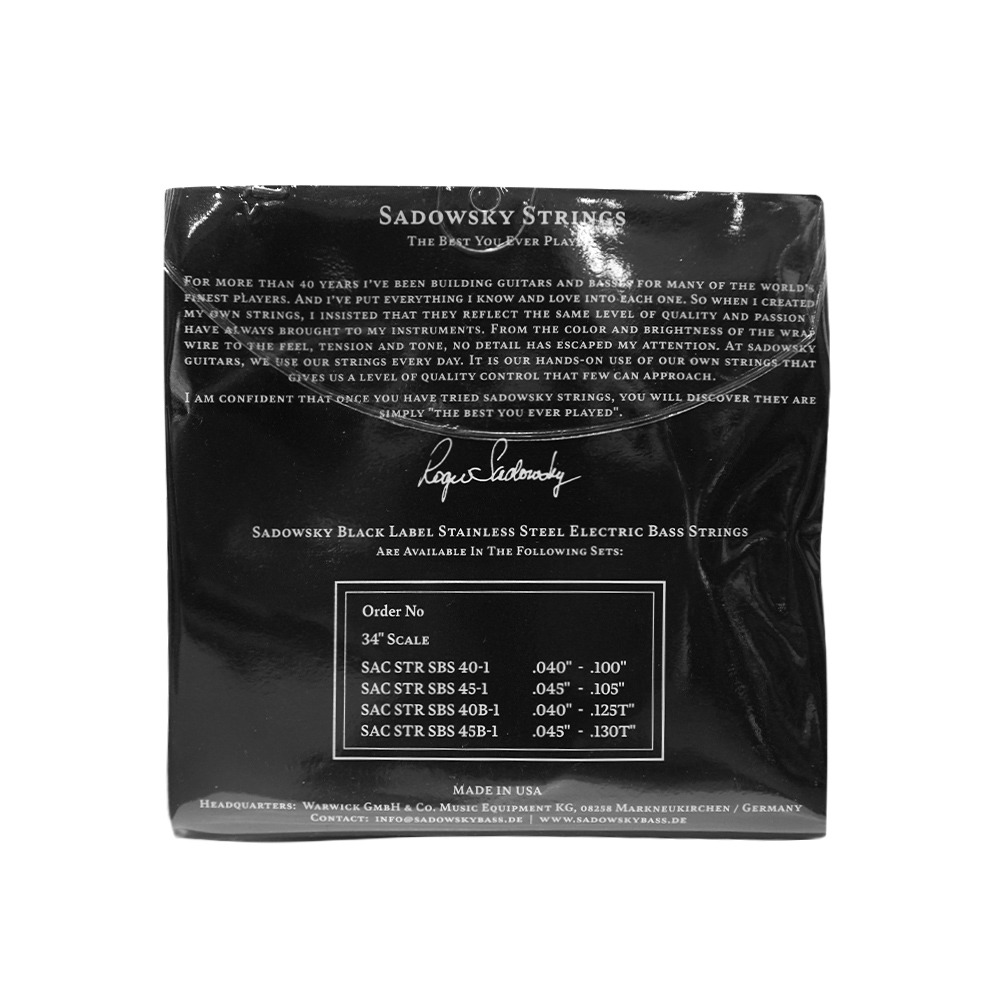 Sadowsky SBS 45-1 045-105 不鏽鋼 貝斯弦, , large