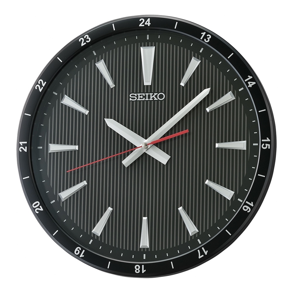 SEIKO 精工 立體時標 滑動式靜音造型掛鐘 QXA802K, , large