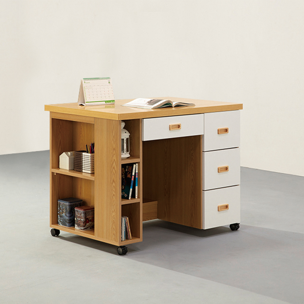 【唯熙傢俱】赫比原木色3.2尺活動書桌, , large