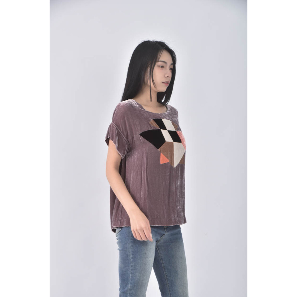 (M) 紫色短袖上衣二手衣, , large