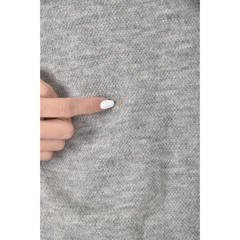 (XL) jenny shu質感圓領灰色短袖上衣二手衣, , large