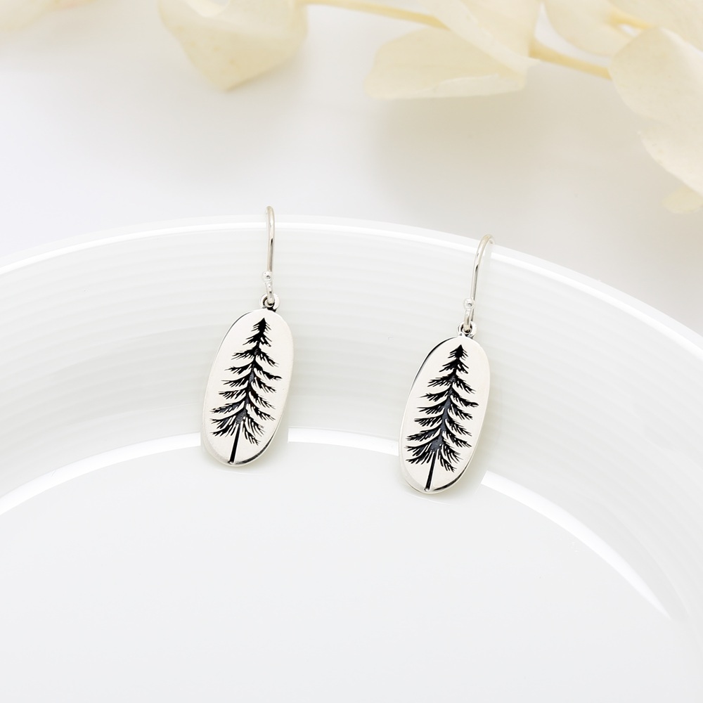 【Angel & Me】生命之樹 森林 大樹 s925 純銀耳環 聖誕 生日禮物, , large