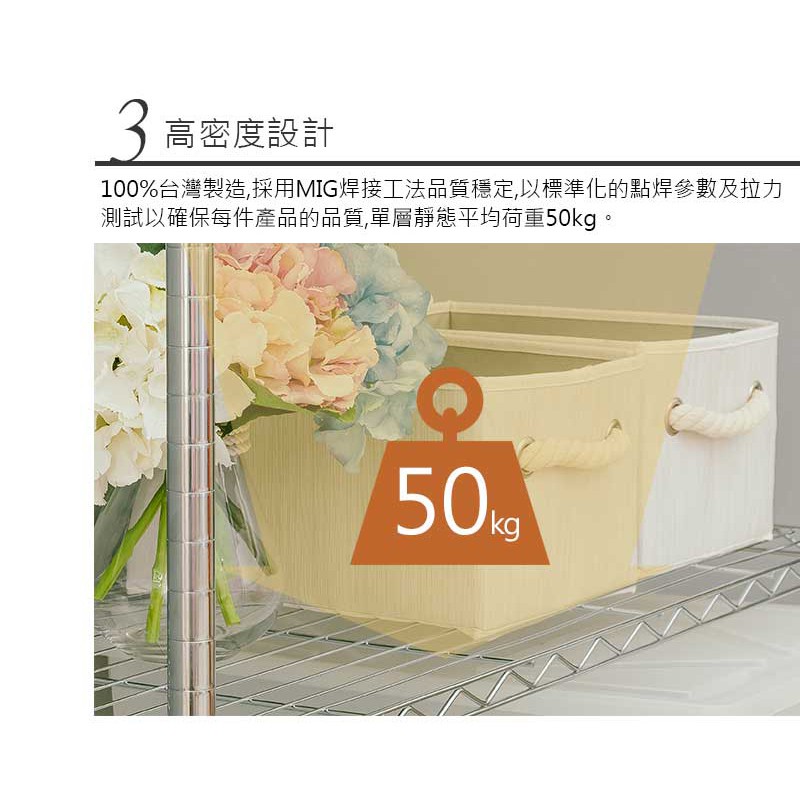 【Y HOUSE】60x30x90cm Lightweight Three-layer Iron Rack Iron Rack Shelf-Electroplating, , large