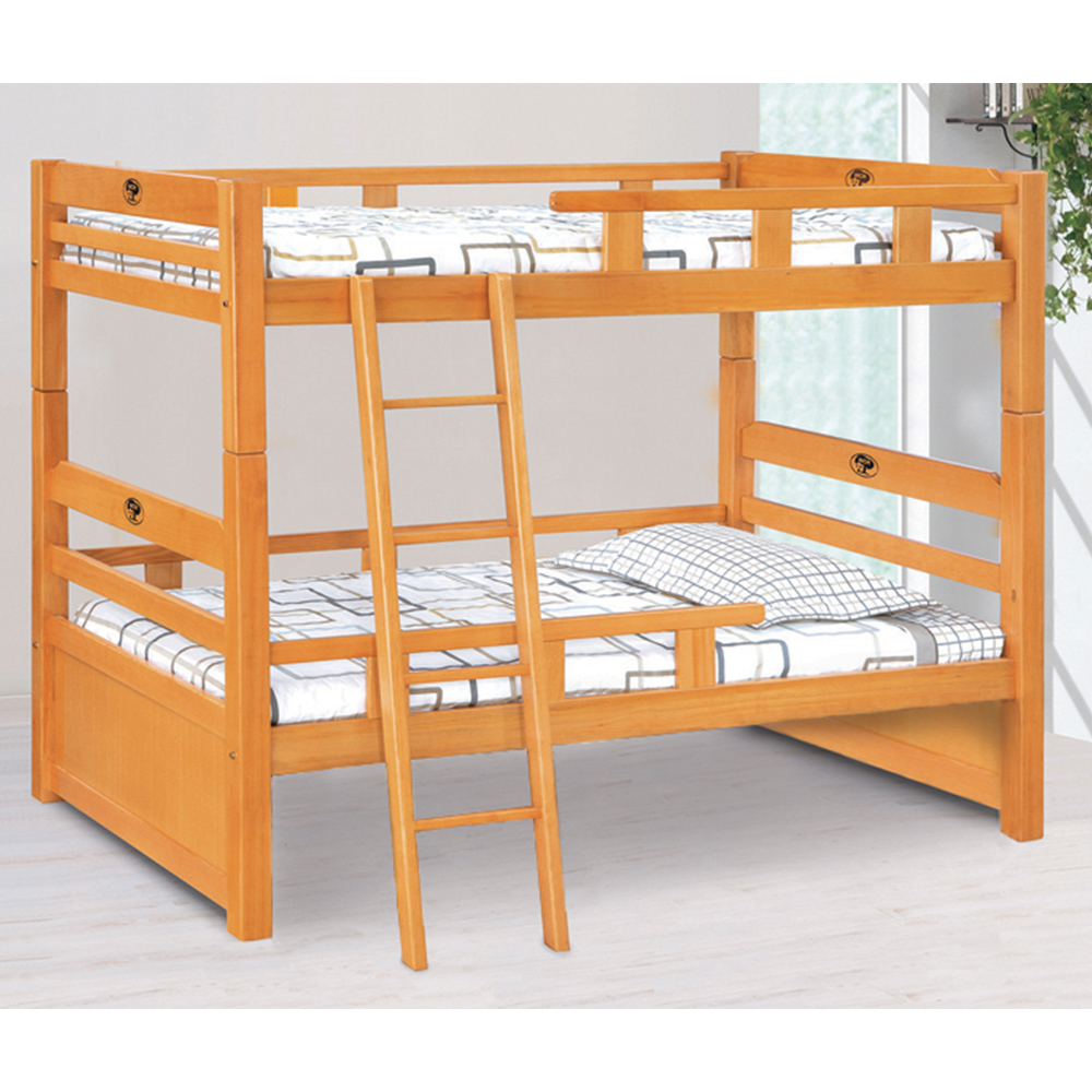 【唯熙傢俱】喬亞檜木色3.5尺雙層床, , large