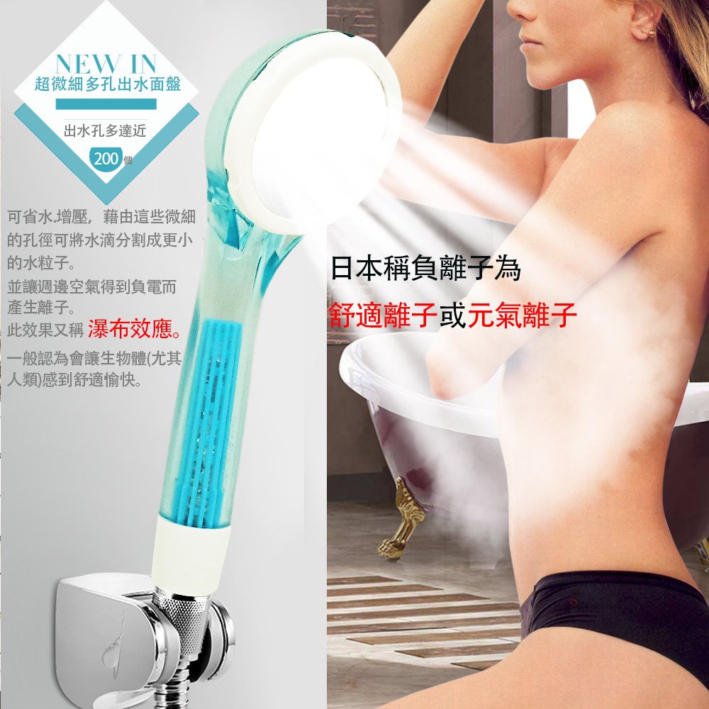 GS MALL  台灣製造 負離子沐浴蓮蓬頭 銀離子蓮蓬頭 負離子蓮蓬頭 沐浴蓮蓬頭 奈米蓮蓬頭 銀離子, , large