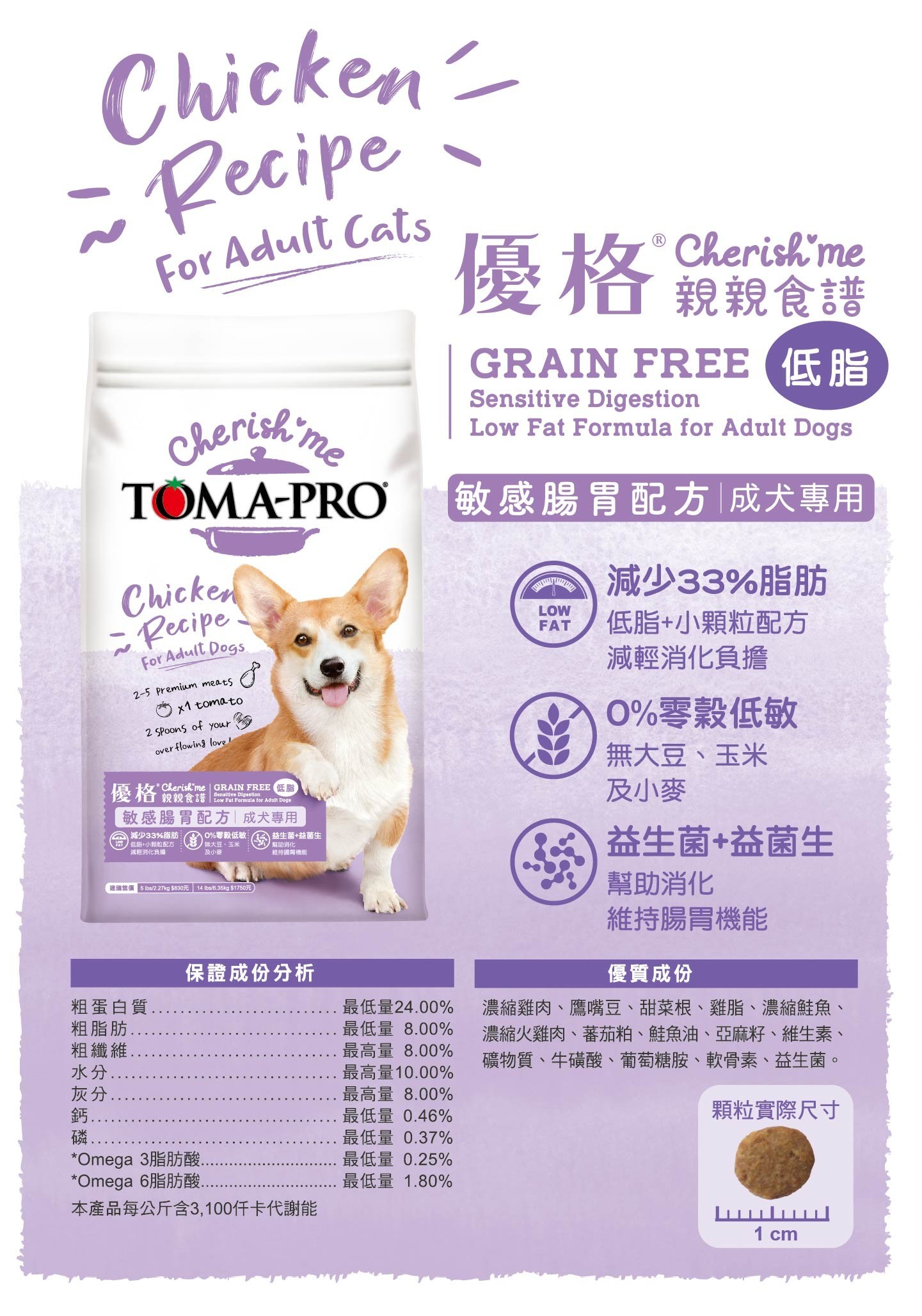 【拉拉寵物小舖】優格 狗飼料 TOMA-PRO 親親系列 成犬 敏感腸胃 14磅 無穀 低敏感, , large