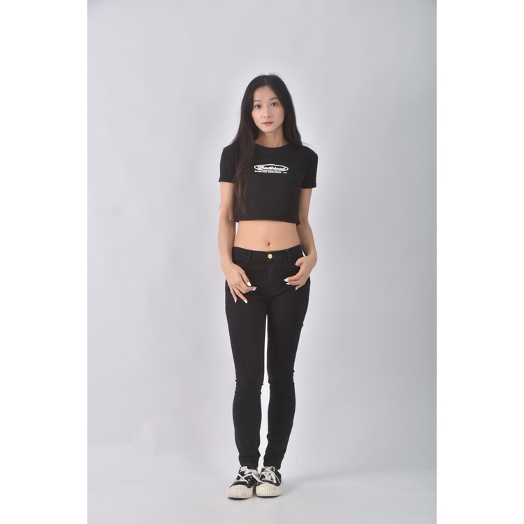 (L) frame質感棉質黑色長褲二手衣