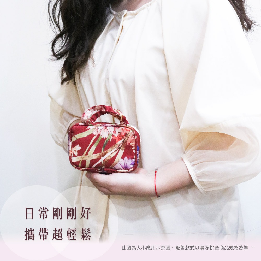 日本製 【Passage Bois】小蒼蘭 首飾化妝包, , large