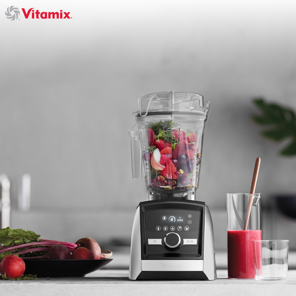 【美國Vitamix】Ascent領航者全食物調理機 智能x果汁機 尊爵級-A3500i-髮絲銀(官方公司貨)-陳月卿推薦, , large