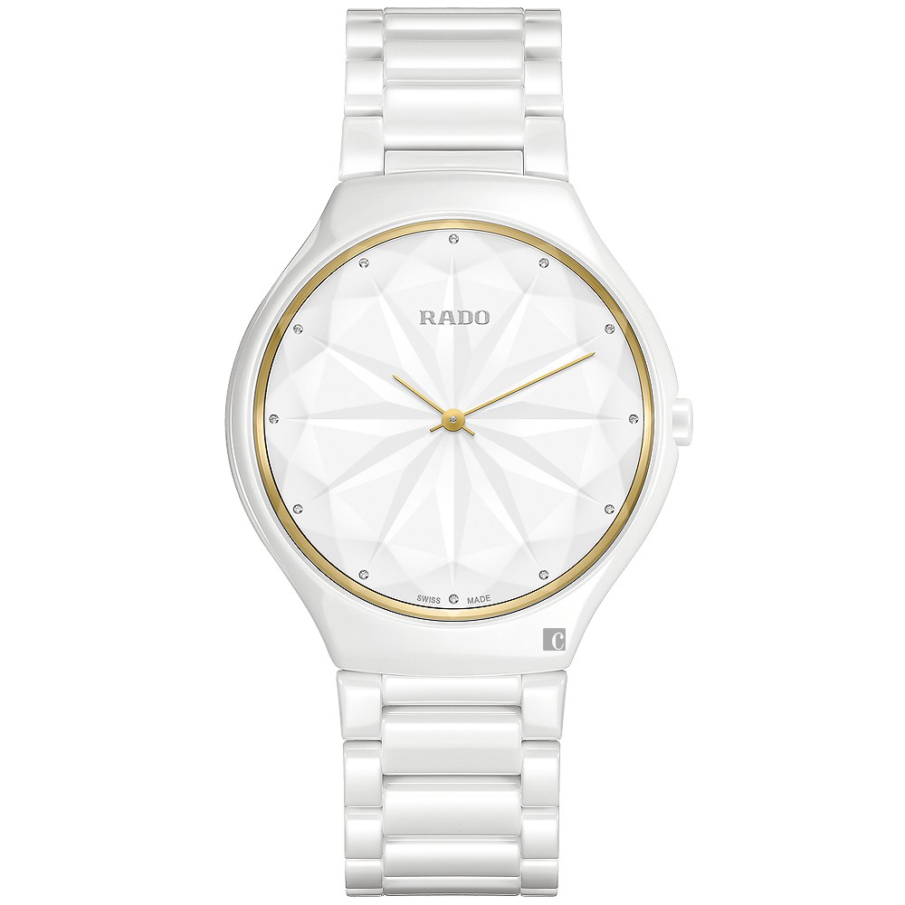 RADO 雷達 True Thinline真薄系列星鑽限量版腕錶-39mm R27007702, , large
