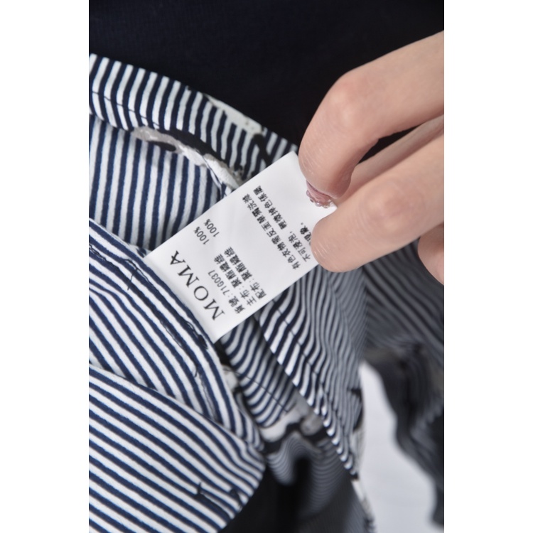 (S) moma質感藍色長袖上衣二手衣, , large