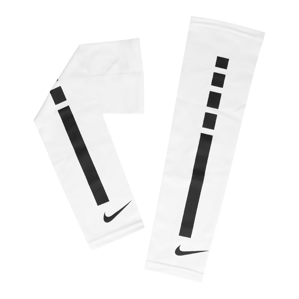 NIKE PRO ELITE 臂套 2.0 一雙入 健身 訓練 戶外運動 簡約 透氣 防曬 抗紫外線 人體工學 黑 白, , large