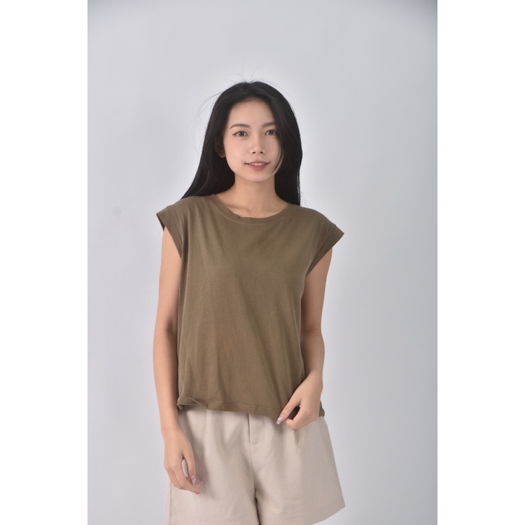 (M) 露背綠色上衣二手衣, , large