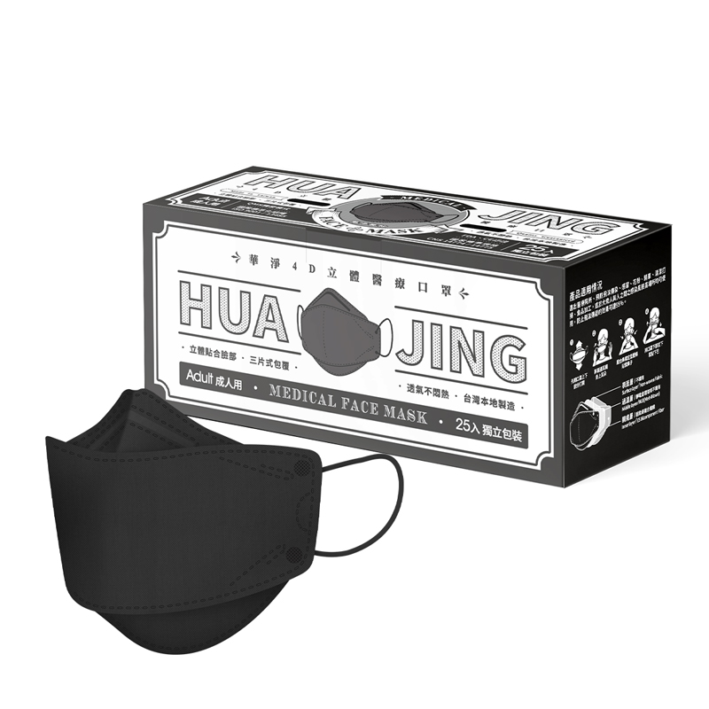 4D Face Mask  For  Adults-Lake Black, , large