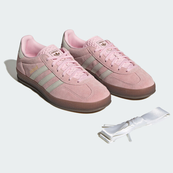Kixpress-Adidas Gazelle Indoor W 女 運動休閒鞋 德訓鞋 復古 麂皮 舒適 粉紅 [JI2716], , large