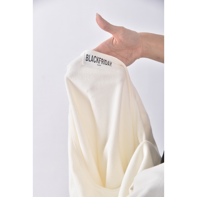 (XL) blackfriday質感棉質純棉杏色短袖上衣二手衣, , large