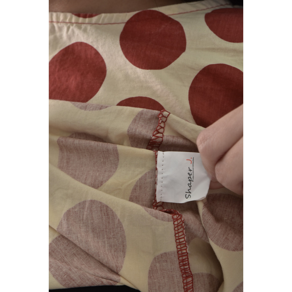 (M) shaper j泡泡袖紅色長袖上衣二手衣, , large