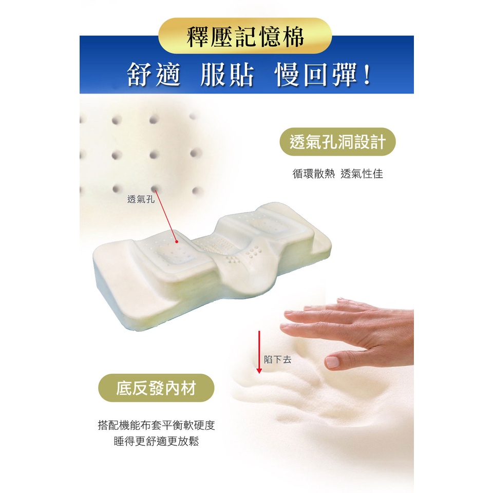 【日本旭川】生命磁石墨烯加強版能量枕 人體工學設計 高密度記憶棉 溫控調節 枕頭 記憶枕 機能枕 石墨烯枕頭, , large